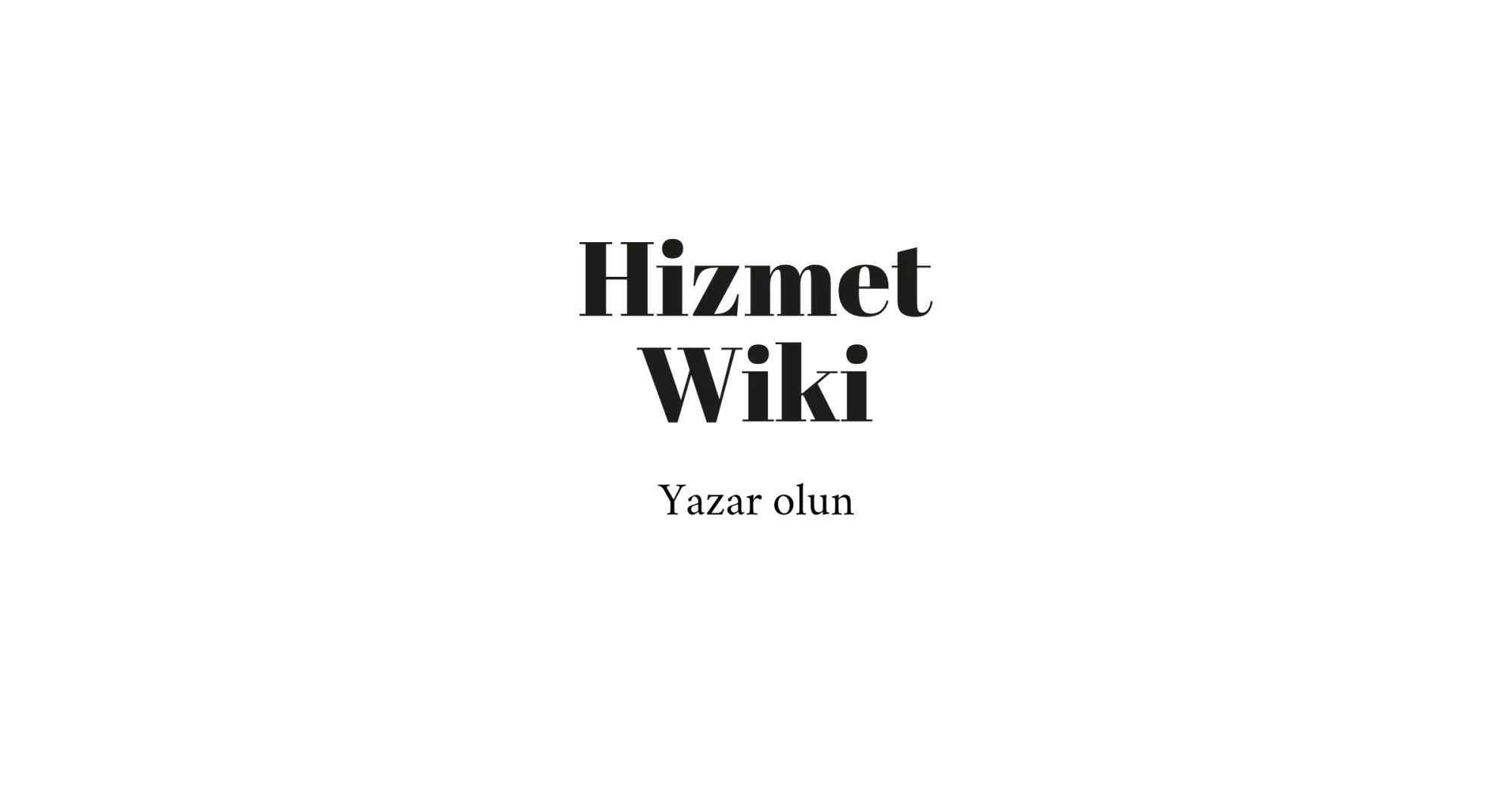 Yazar Olun